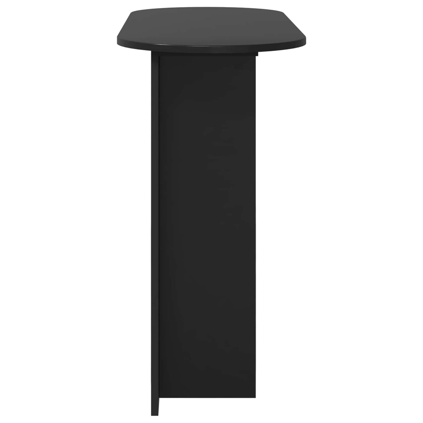 vidaXL Console Table Black Oak 100 x 39.5 x 75 cm Engineered Wood