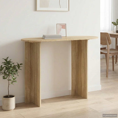 vidaXL Console Table Sonoma Oak 100 x 39.5 x 75 cm Engineered Wood