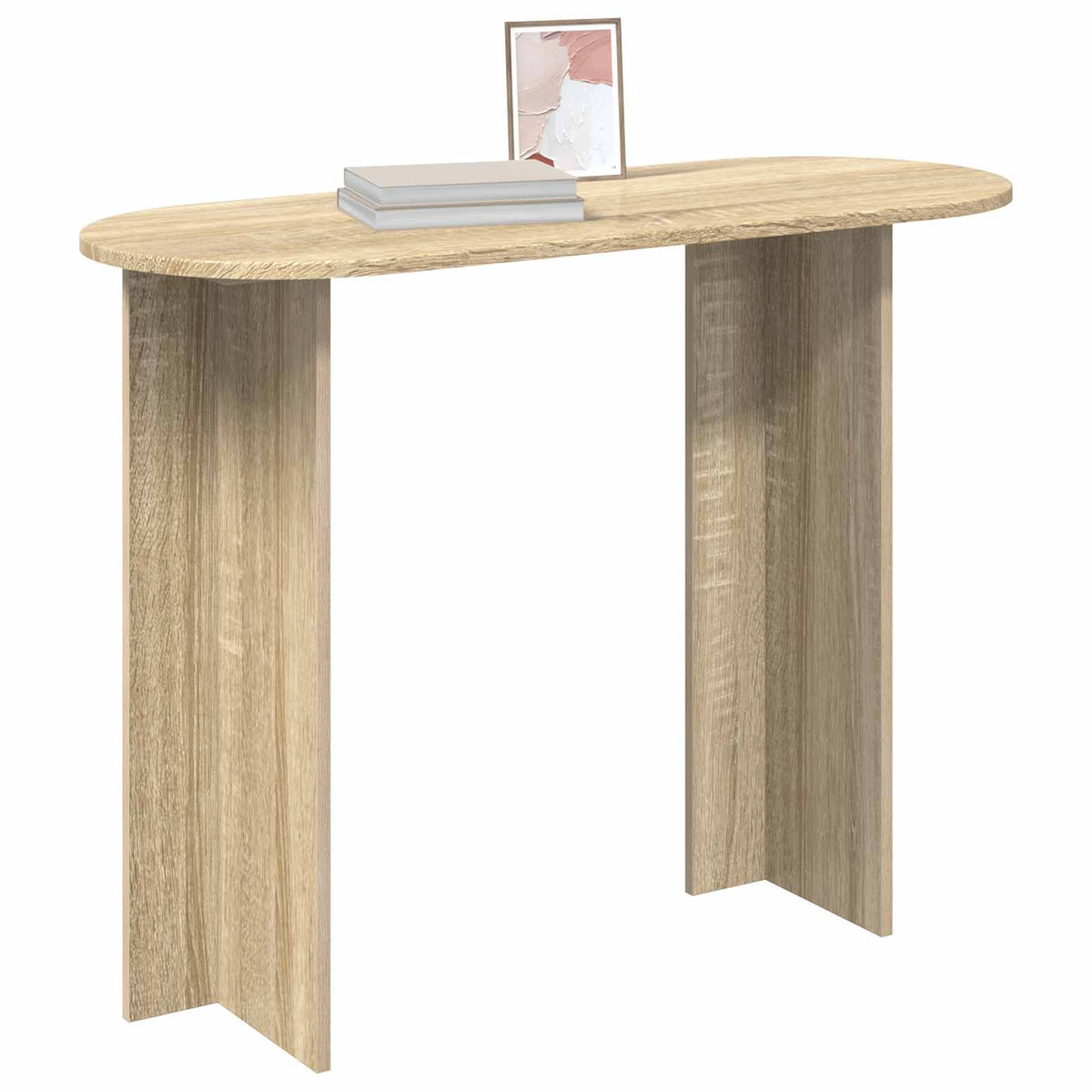 vidaXL Console Table Sonoma Oak 100 x 39.5 x 75 cm Engineered Wood