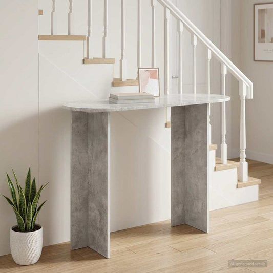 vidaXL Console Table Concrete Grey 100 x 39.5 x 75 cm Engineered Wood