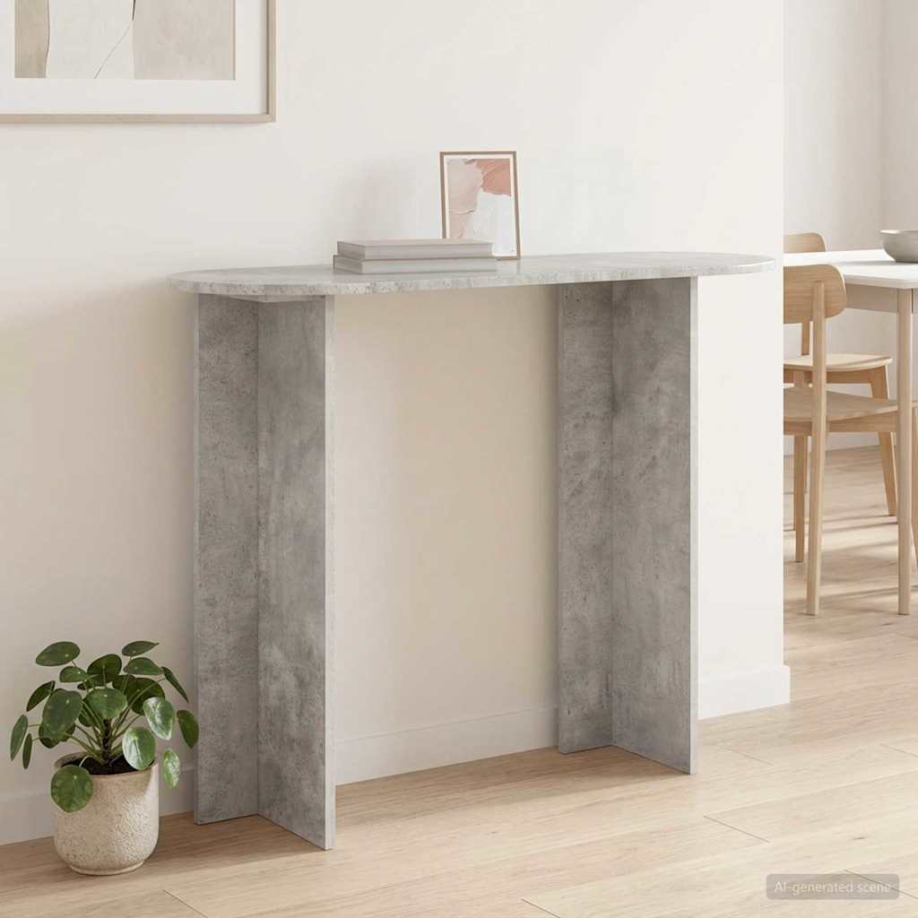 vidaXL Console Table Concrete Grey 100 x 39.5 x 75 cm Engineered Wood