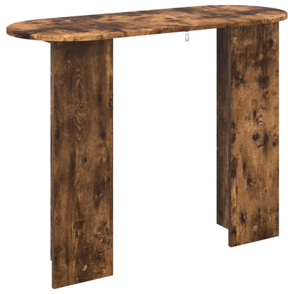vidaXL Console Table Smoked Oak 100 x 39.5 x 75 cm Engineered Wood