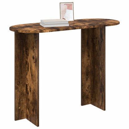 vidaXL Console Table Smoked Oak 100 x 39.5 x 75 cm Engineered Wood