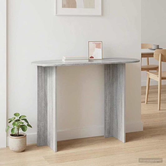vidaXL Console Table Grey Sonoma 100 x 39.5 x 75 cm Engineered Wood