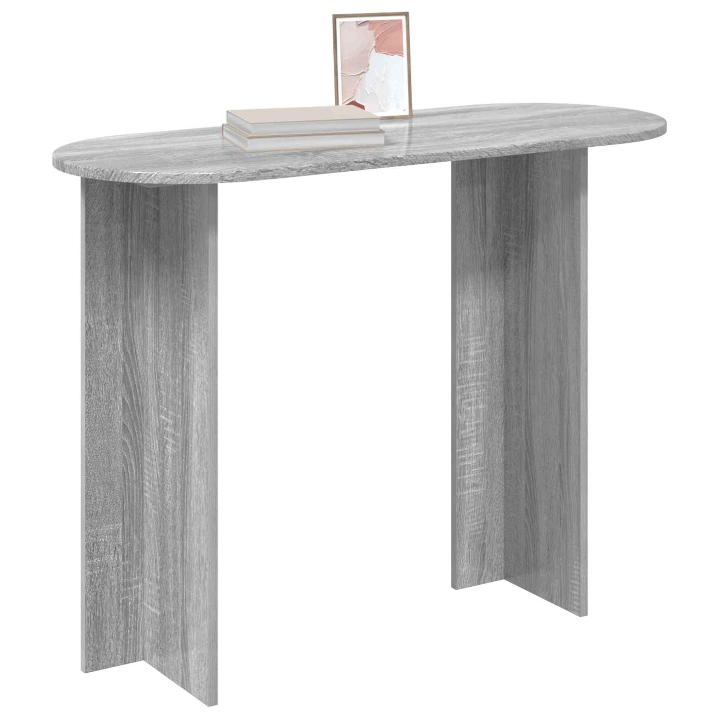 vidaXL Console Table Grey Sonoma 100 x 39.5 x 75 cm Engineered Wood