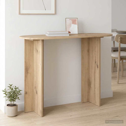 vidaXL Console Table Artisan Oak 100 x 39.5 x 75 cm Engineered Wood