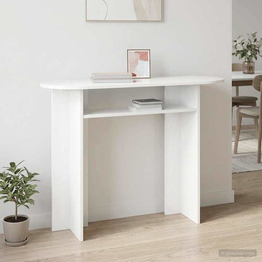 vidaXL Console Table White 100 x 39.5 x 75 cm Engineered Wood
