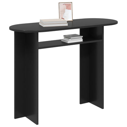 vidaXL Console Table Black Oak 100 x 39.5 x 75 cm Engineered Wood