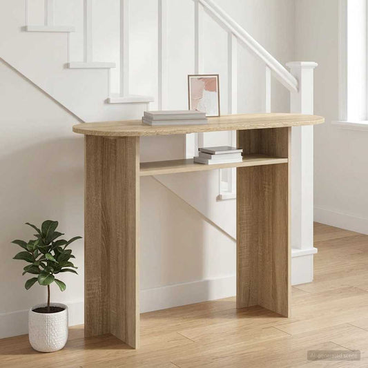 vidaXL Console Table Sonoma Oak 100 x 39.5 x 75 cm Engineered Wood