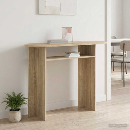 vidaXL Console Table Sonoma Oak 100 x 39.5 x 75 cm Engineered Wood