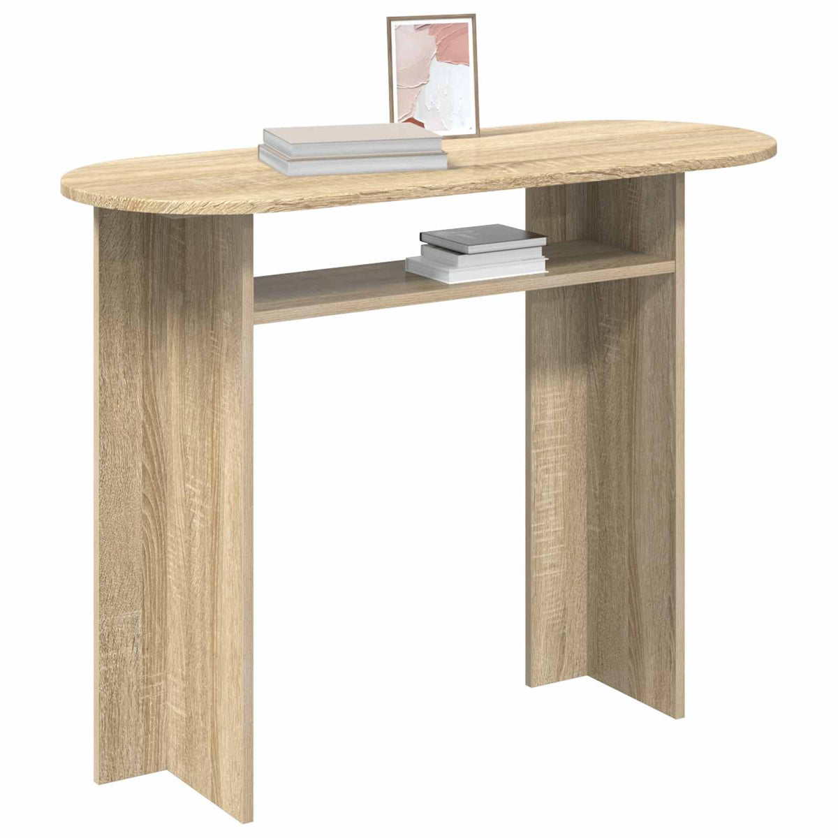 vidaXL Console Table Sonoma Oak 100 x 39.5 x 75 cm Engineered Wood