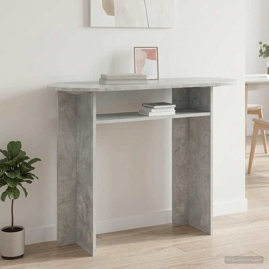 vidaXL Console Table Concrete Grey 100 x 39.5 x 75 cm Engineered Wood