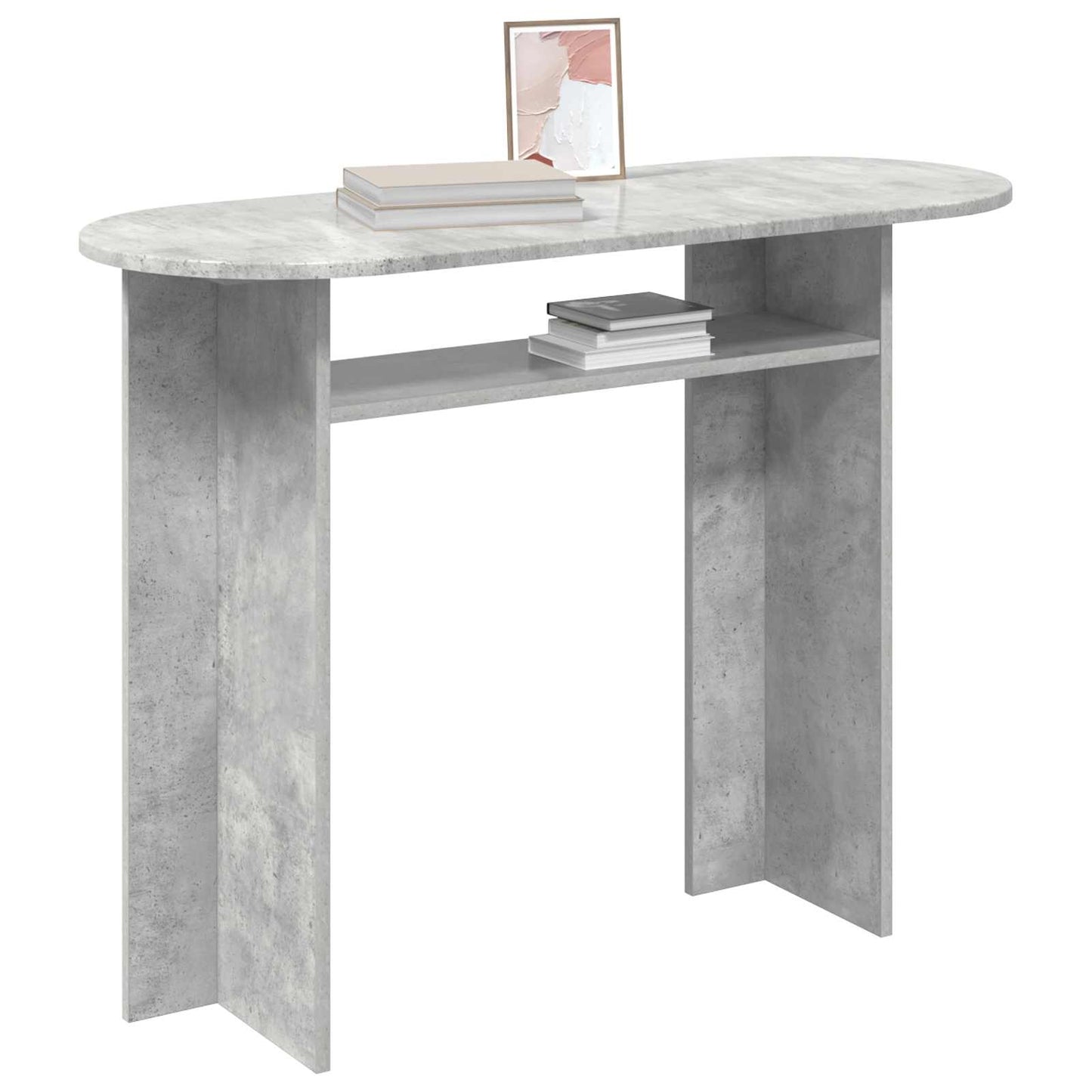 vidaXL Console Table Concrete Grey 100 x 39.5 x 75 cm Engineered Wood