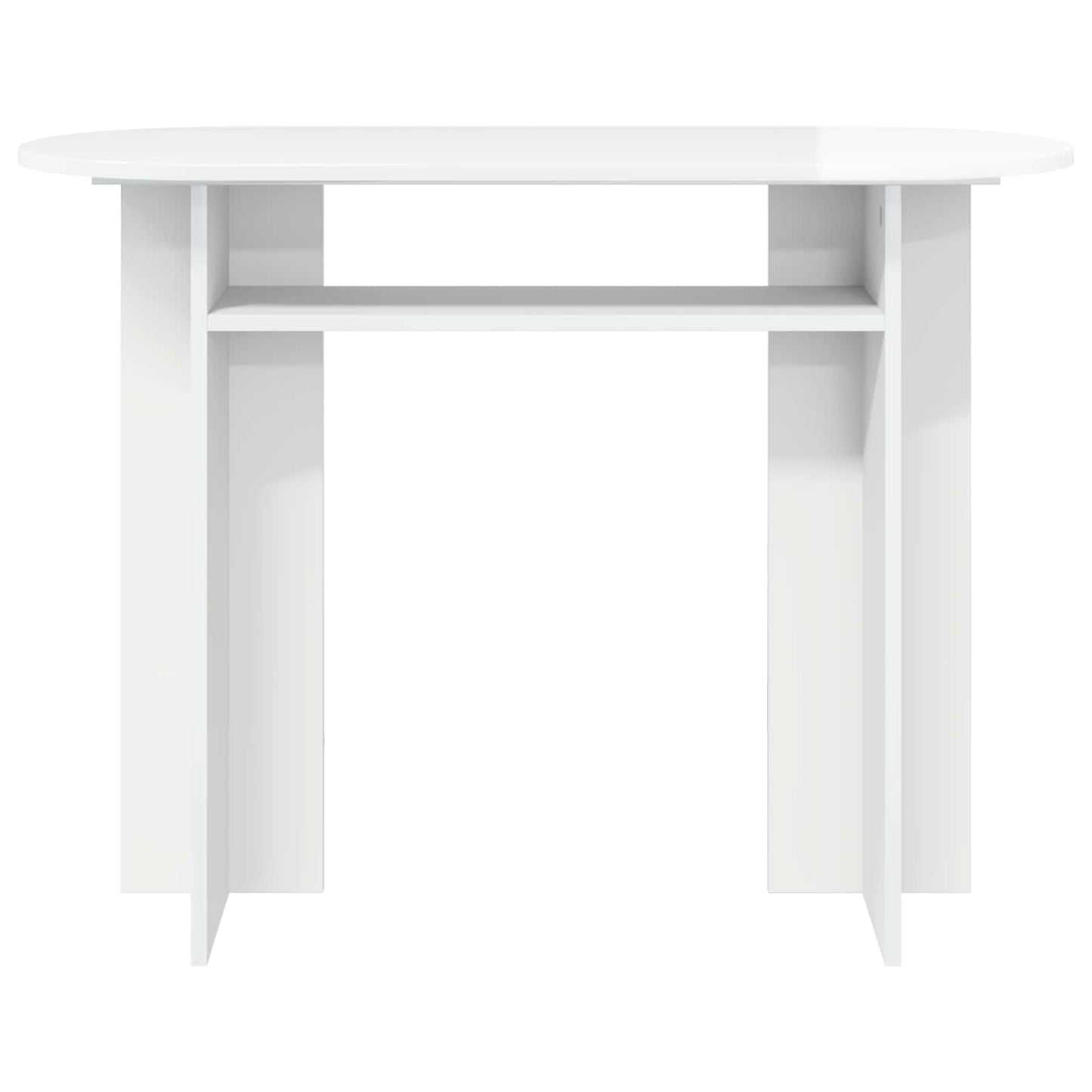vidaXL Console Table High Gloss White 100 x 39.5 x 75 cm