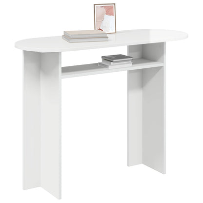 vidaXL Console Table High Gloss White 100 x 39.5 x 75 cm