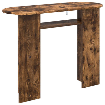 vidaXL Console Table Smoked Oak 100 x 39.5 x 75 cm Engineered Wood