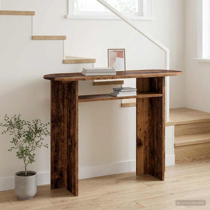 vidaXL Console Table Old Wood 100 x 39.5 x 75 cm Engineered Wood