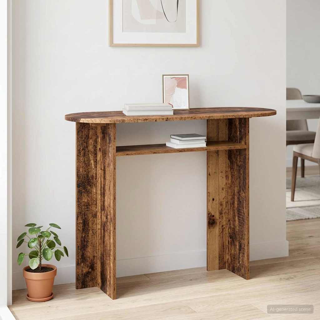 vidaXL Console Table Old Wood 100 x 39.5 x 75 cm Engineered Wood