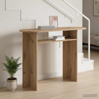 vidaXL Console Table Artisan Oak 100 x 39.5 x 75 cm Engineered Wood