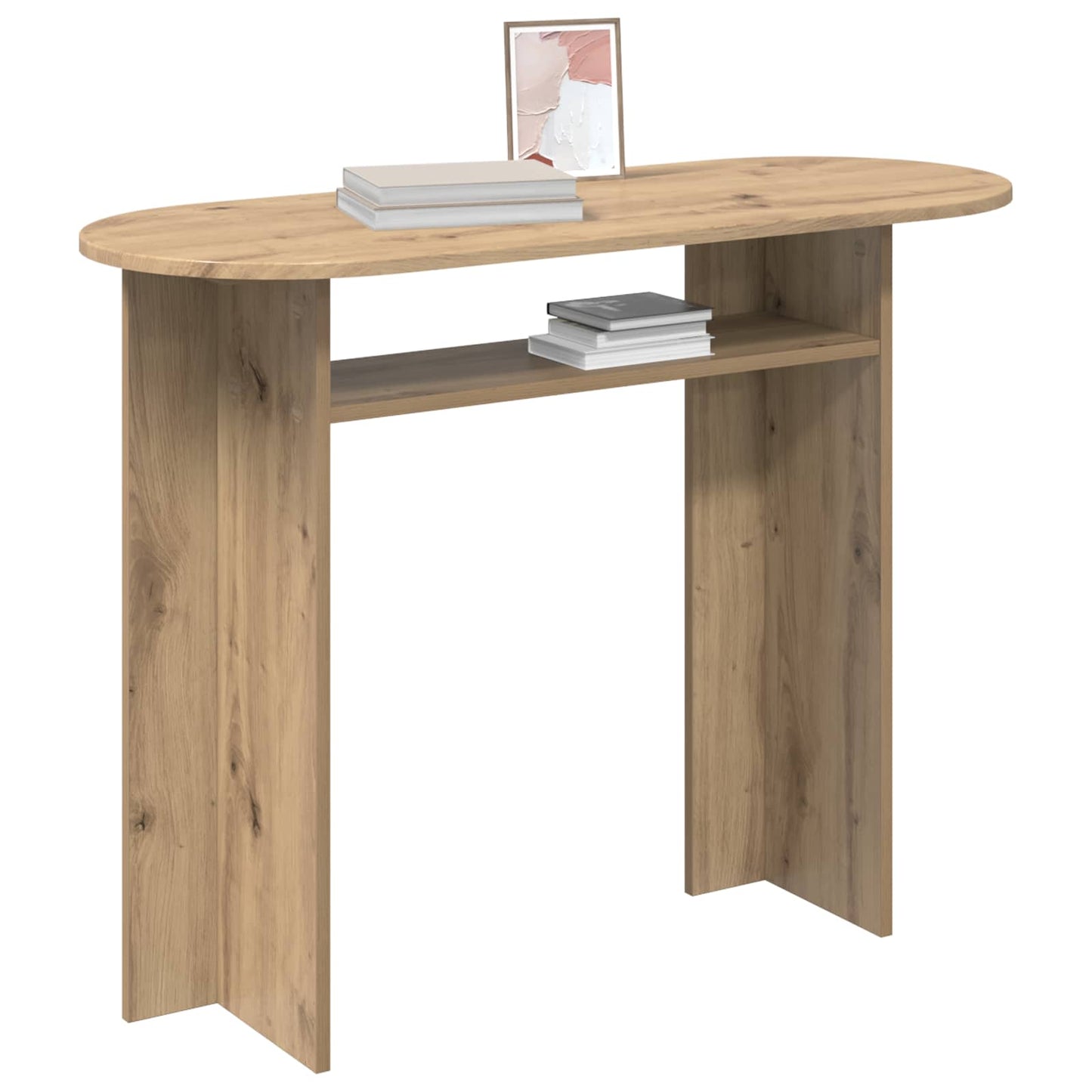 vidaXL Console Table Artisan Oak 100 x 39.5 x 75 cm Engineered Wood