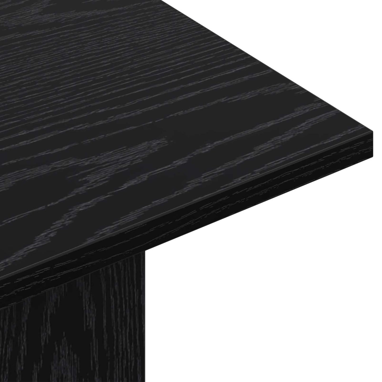 vidaXL Console Table Black Oak 100 x 30 x 75 cm Engineered Wood
