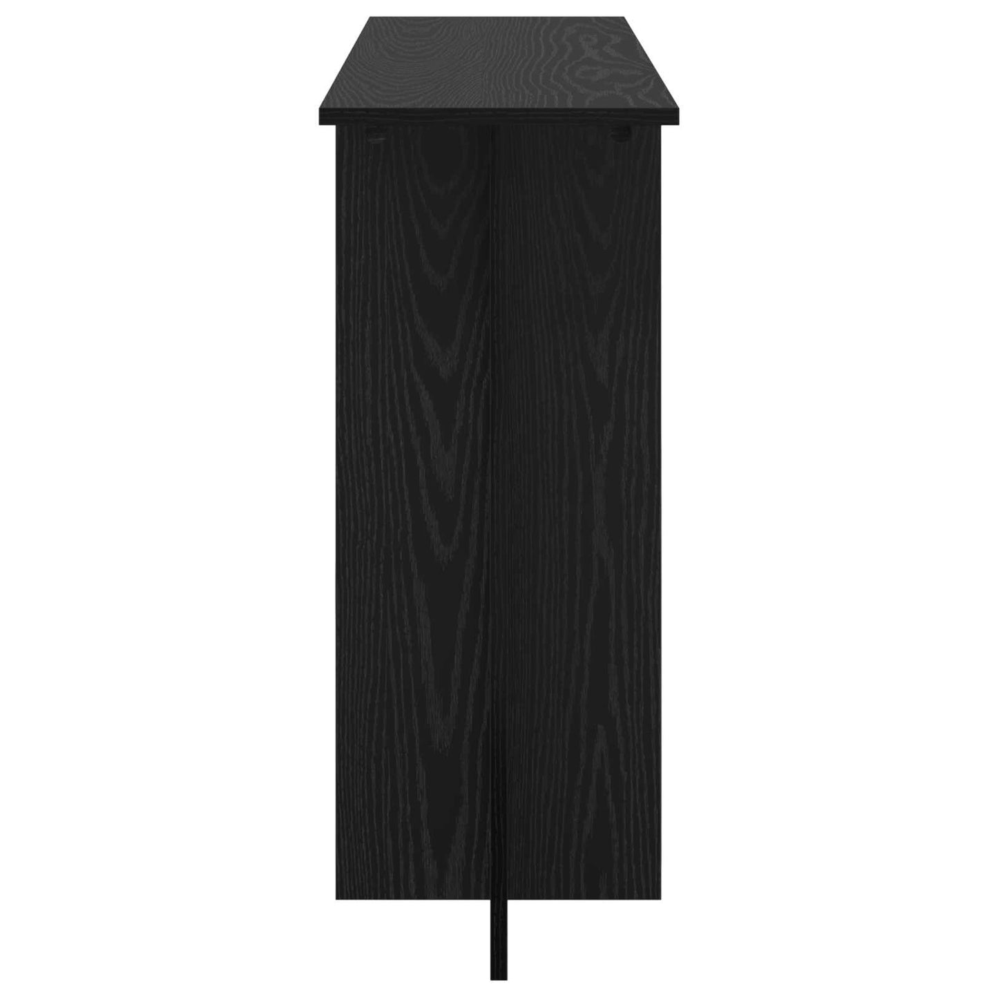 vidaXL Console Table Black Oak 100 x 30 x 75 cm Engineered Wood