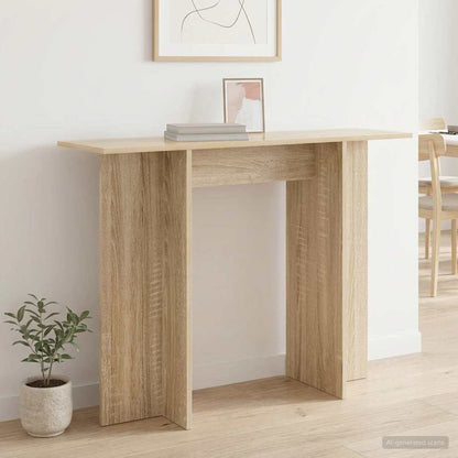 vidaXL Console Table Sonoma Oak 100 x 30 x 75 cm Engineered Wood