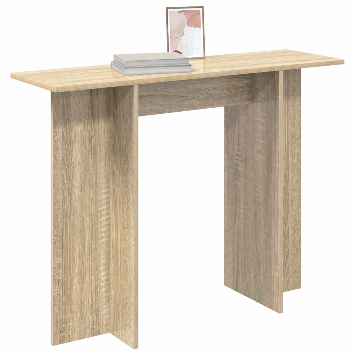 vidaXL Console Table Sonoma Oak 100 x 30 x 75 cm Engineered Wood