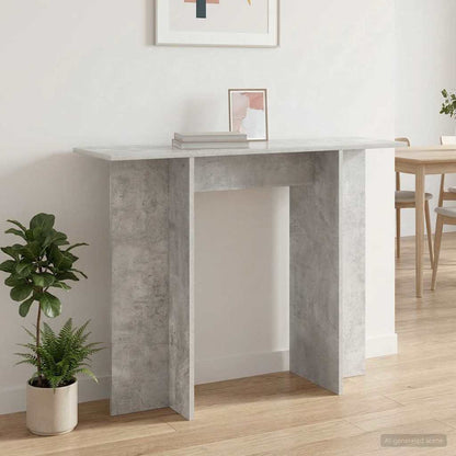 vidaXL Console Table Concrete Grey 100 x 30 x 75 cm Engineered Wood