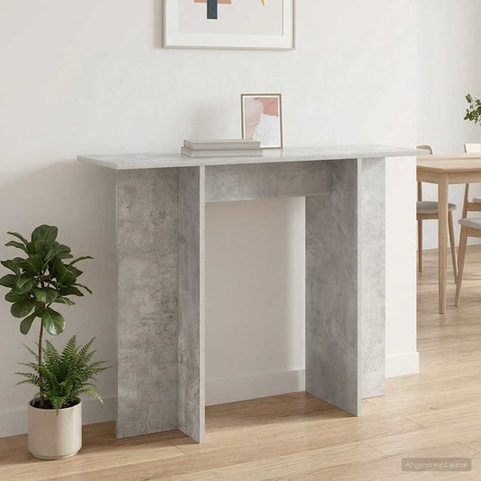 vidaXL Console Table Concrete Grey 100 x 30 x 75 cm Engineered Wood