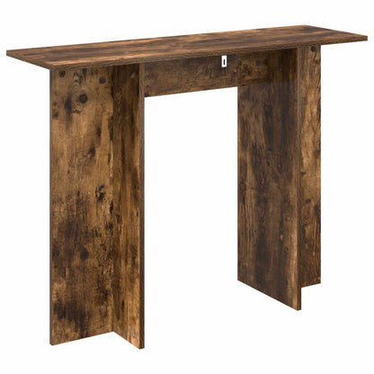vidaXL Console Table Smoked Oak 100 x 30 x 75 cm Engineered Wood