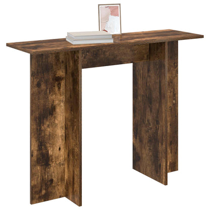 vidaXL Console Table Smoked Oak 100 x 30 x 75 cm Engineered Wood