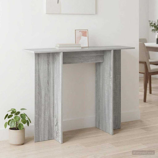vidaXL Console Table Grey Sonoma 100 x 30 x 75 cm Engineered Wood
