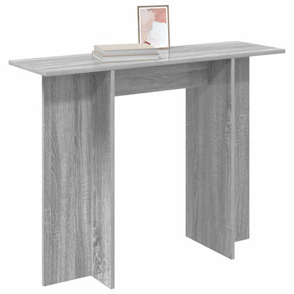 vidaXL Console Table Grey Sonoma 100 x 30 x 75 cm Engineered Wood