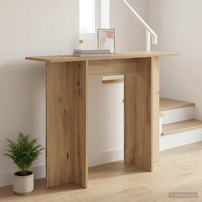 vidaXL Console Table Artisan Oak 100 x 30 x 75 cm Engineered Wood