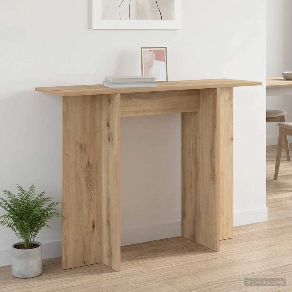 vidaXL Console Table Artisan Oak 100 x 30 x 75 cm Engineered Wood