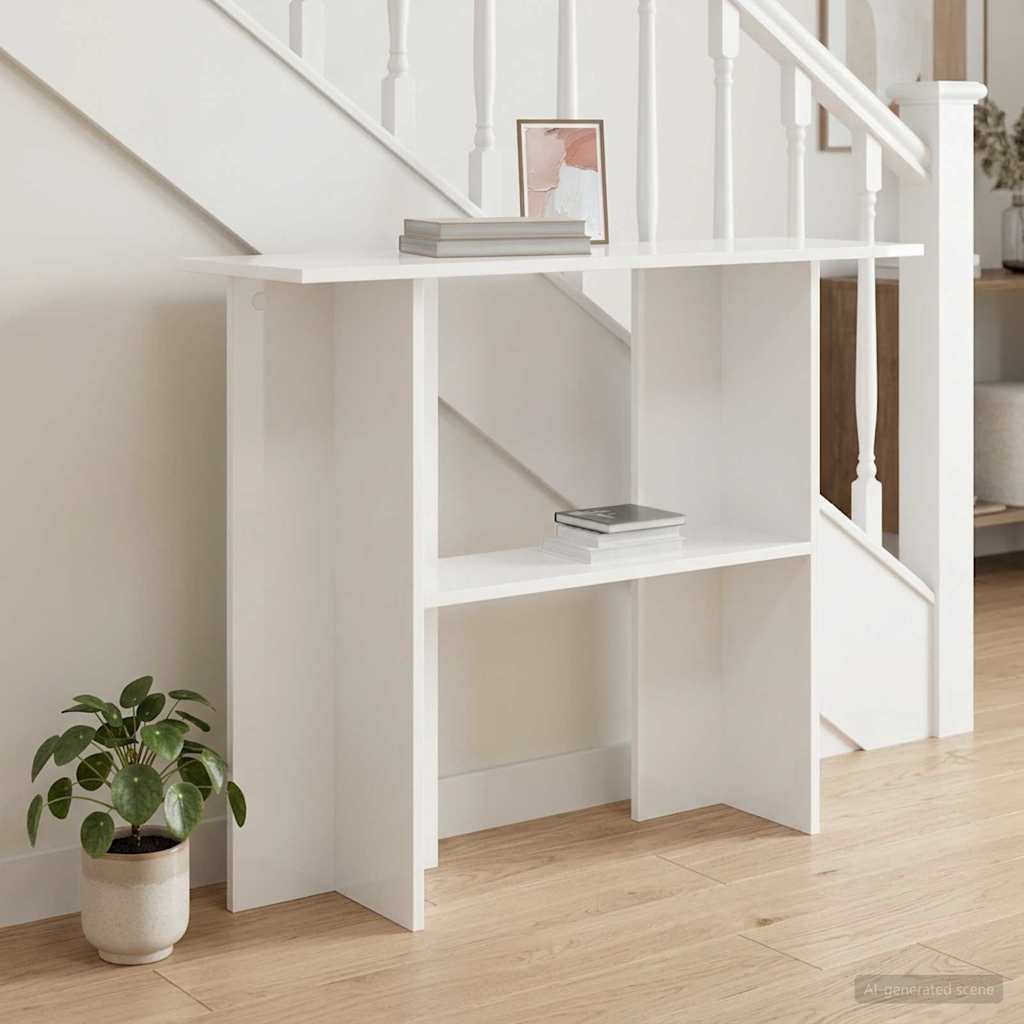 vidaXL Console Table White 100 x 30 x 75 cm Engineered Wood