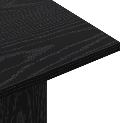 vidaXL Console Table Black Oak 100 x 30 x 75 cm Engineered Wood