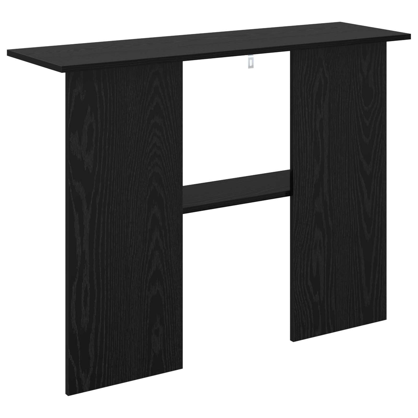 vidaXL Console Table Black Oak 100 x 30 x 75 cm Engineered Wood