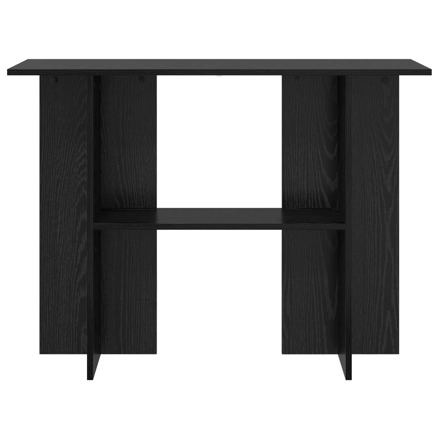 vidaXL Console Table Black Oak 100 x 30 x 75 cm Engineered Wood