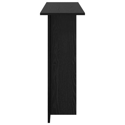 vidaXL Console Table Black Oak 100 x 30 x 75 cm Engineered Wood