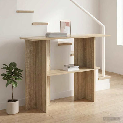 vidaXL Console Table Sonoma Oak 100 x 30 x 75 cm Engineered Wood