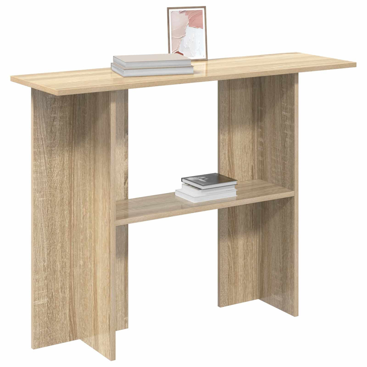 vidaXL Console Table Sonoma Oak 100 x 30 x 75 cm Engineered Wood