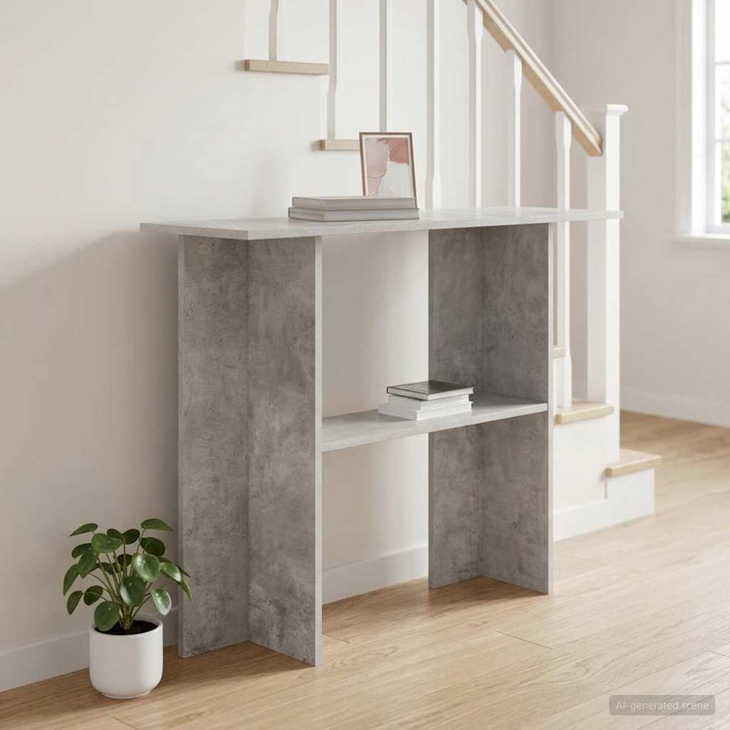 vidaXL Console Table Concrete Grey 100 x 30 x 75 cm Engineered Wood