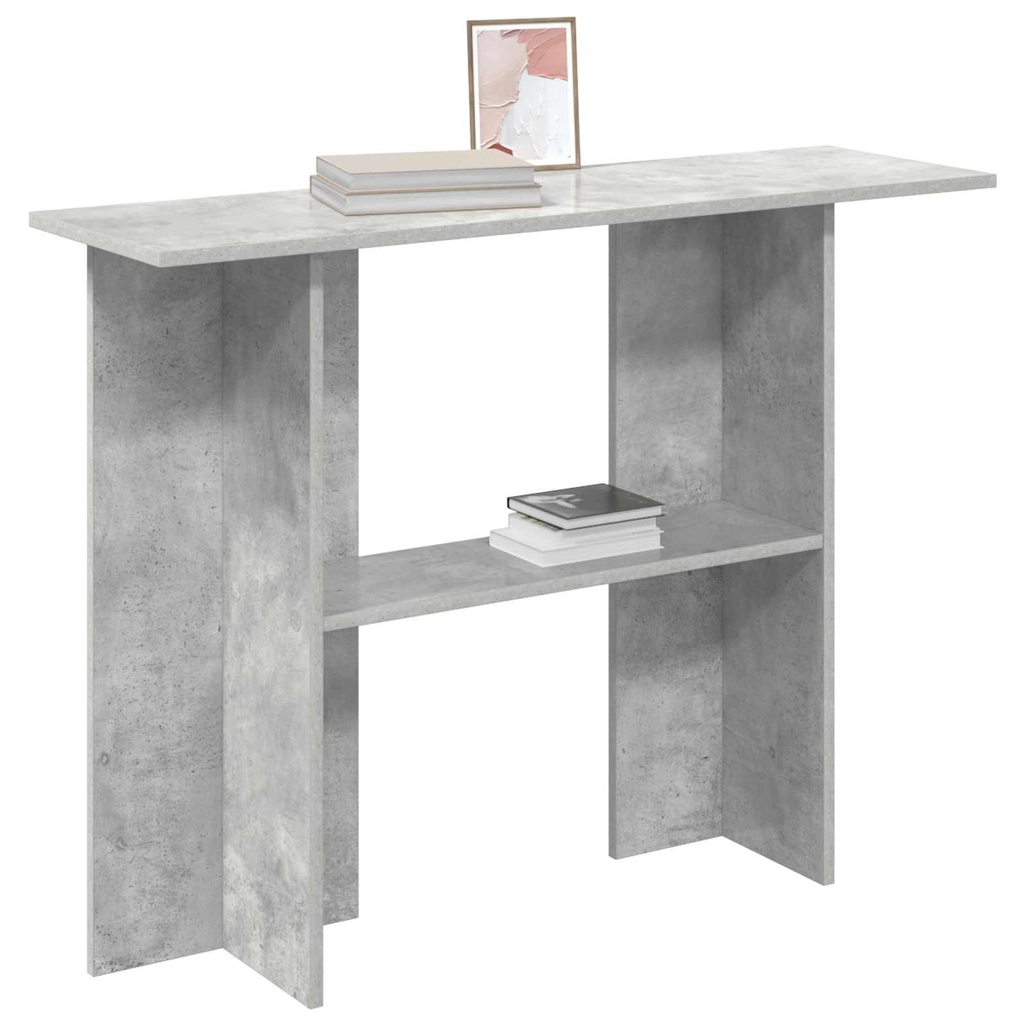 vidaXL Console Table Concrete Grey 100 x 30 x 75 cm Engineered Wood