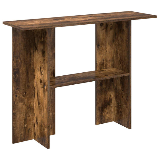 vidaXL Console Table Smoked Oak 100 x 30 x 75 cm Engineered Wood