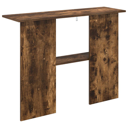 vidaXL Console Table Smoked Oak 100 x 30 x 75 cm Engineered Wood