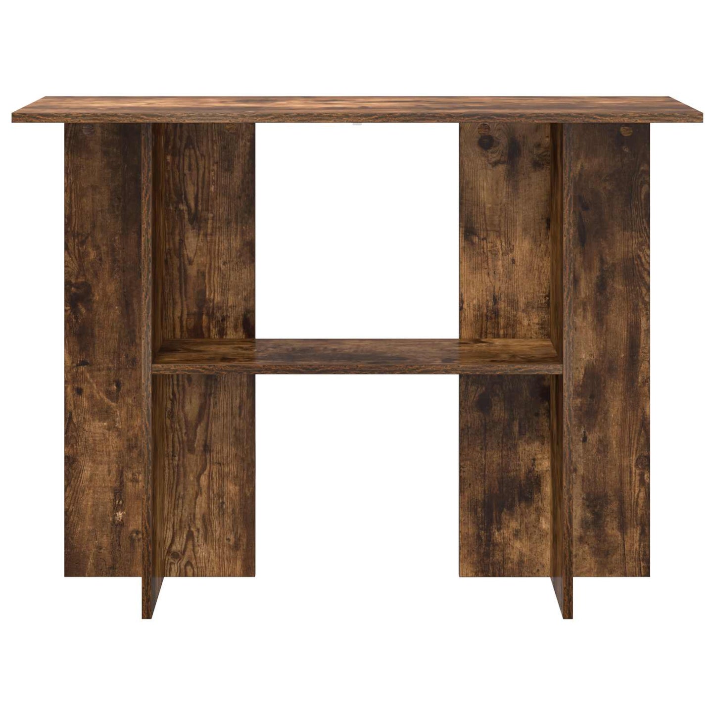 vidaXL Console Table Smoked Oak 100 x 30 x 75 cm Engineered Wood