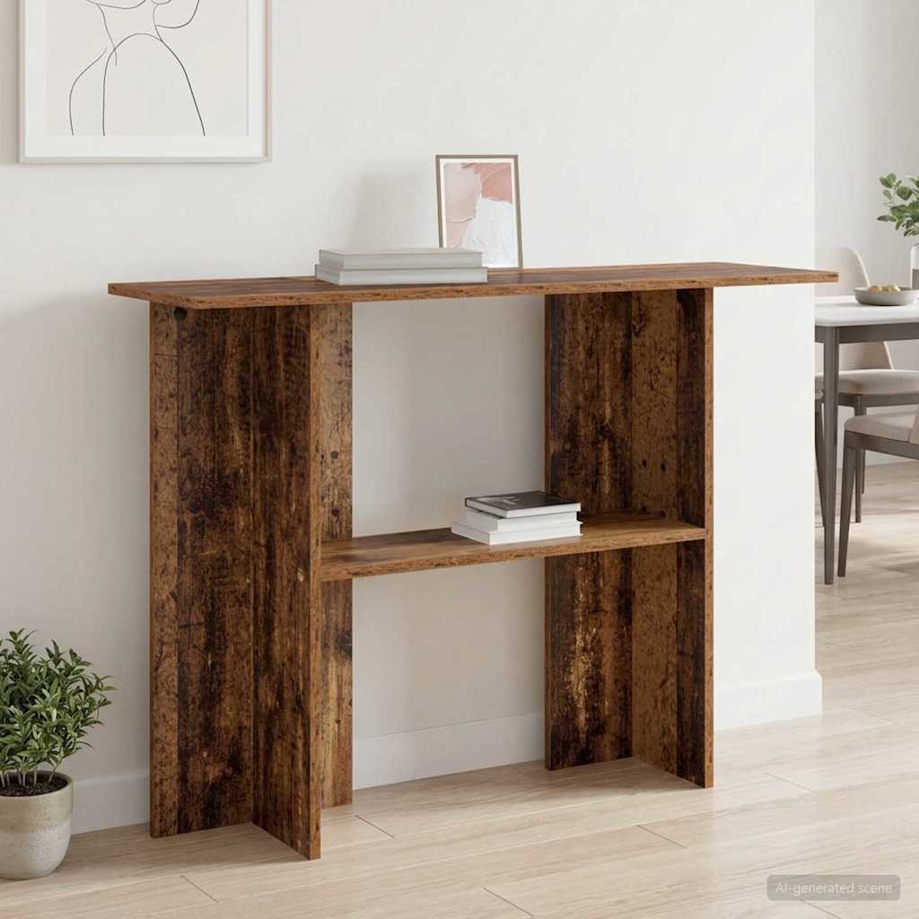 vidaXL Console Table Old Wood 100 x 30 x 75 cm Engineered Wood