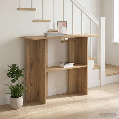 vidaXL Console Table Artisan Oak 100 x 30 x 75 cm Engineered Wood